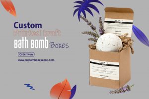 custom bath bomb boxes A Bath Bomb with Cardboard Box