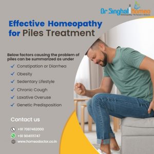 Are you looking for piles and constipation treatment in India? Then, visit Dr. Singhal Homeo clinic,