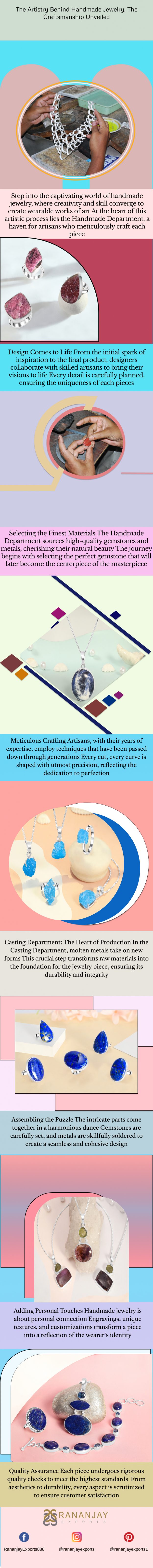 Step into the captivating world of handmade jewelry, where creativity and skill converge to create w